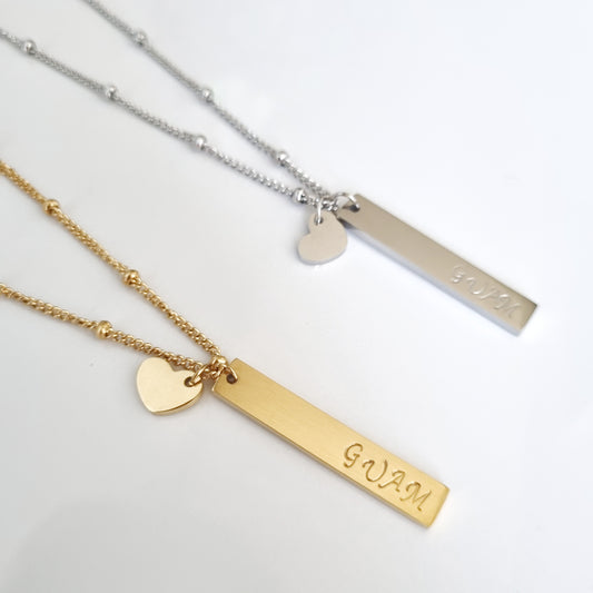 Guam Vertical Bar Necklace