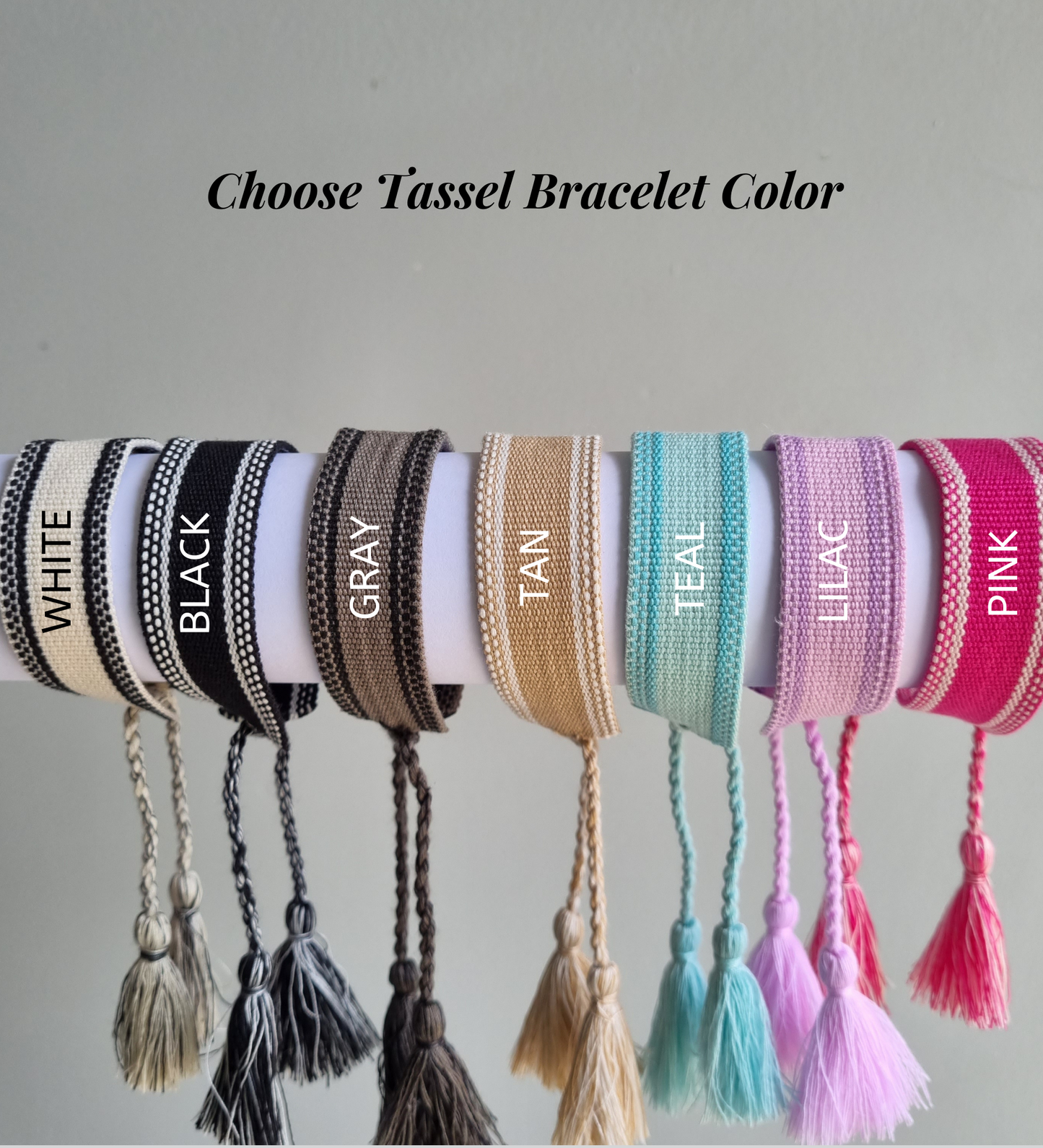 Personalized Tassel Bracelet