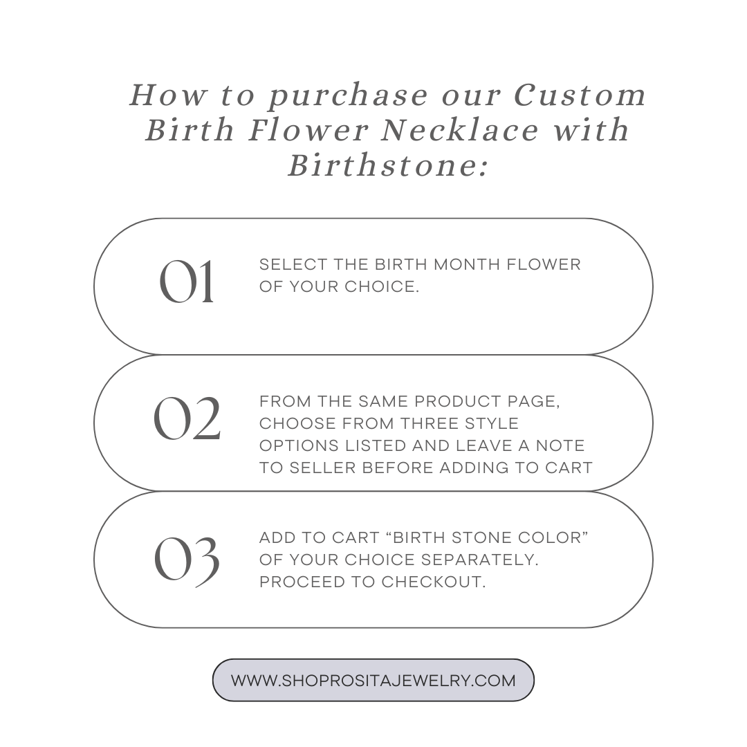 Birth Flower Necklace