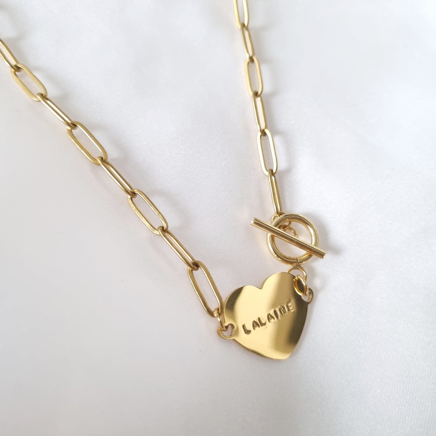 "Leah" Custom Heart Necklace